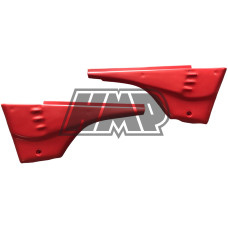 Tampas laterais MACAL M86 / vermelho - HP